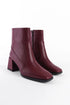 جزمة بكعب عالي لون بوردو