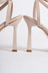 Women's Beige Strappy Heeled Shoes