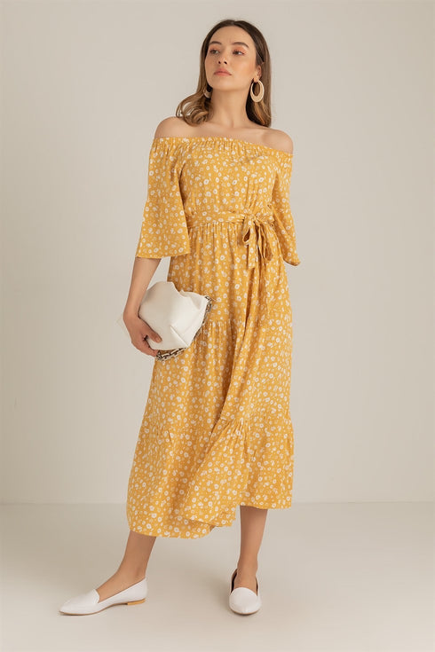 فستان - أصفر