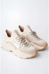 حذاء سنيكرز نسائي مريح للمشي والجري - لون بيج