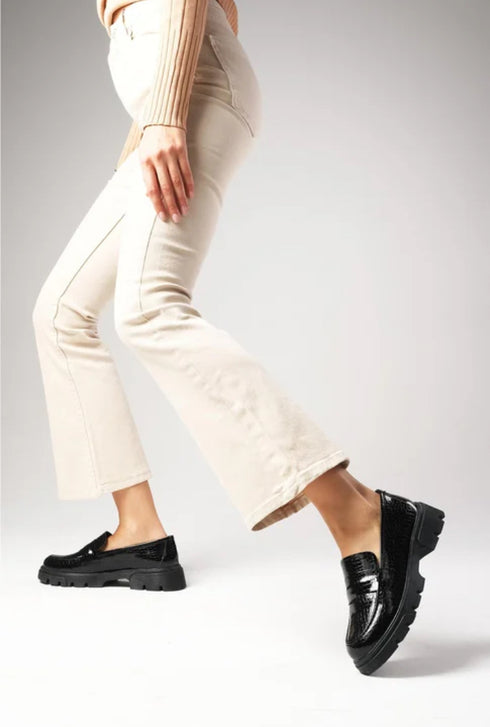 حذاء أوكسفورد لون أسود