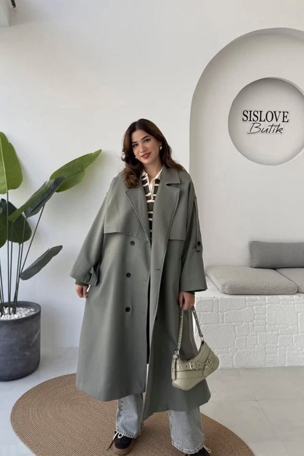 ترانشكوت خريفي طويل - زيتي