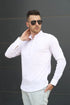 قميص رجالي Slim Fit - أبيض