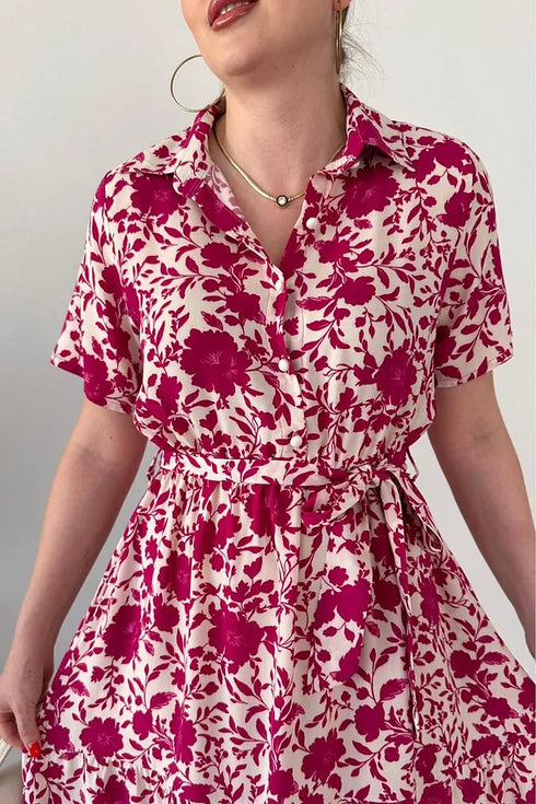 فستان طويل مورد