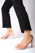 Bej Single Band Heeled Shoes