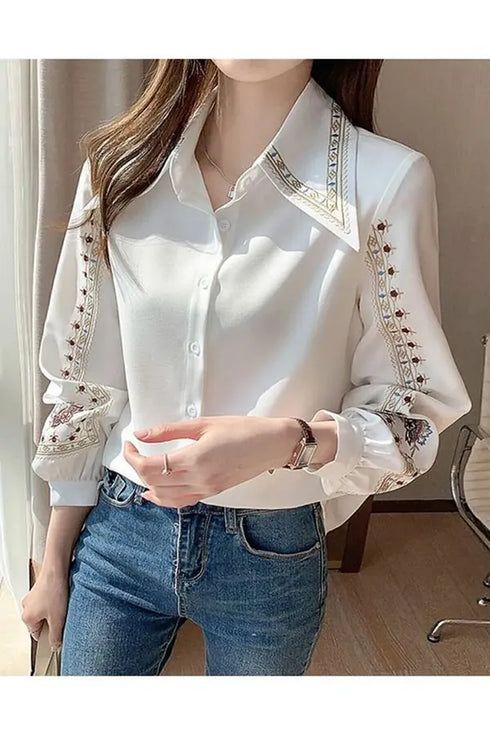 قميص مطرز - سكري