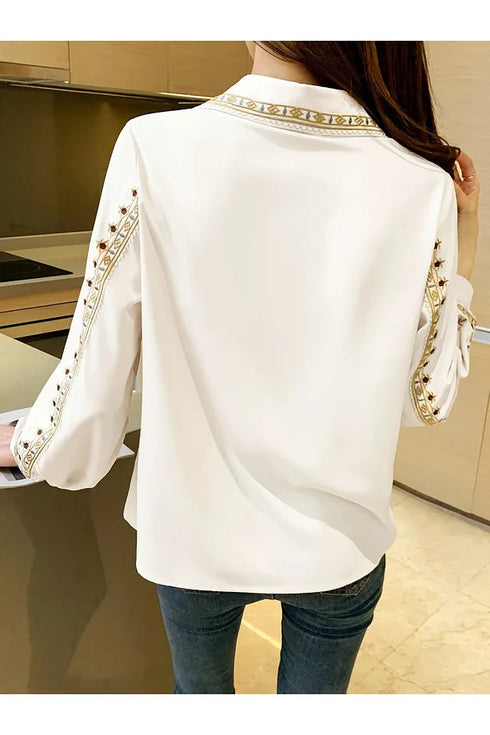 قميص مطرز - سكري