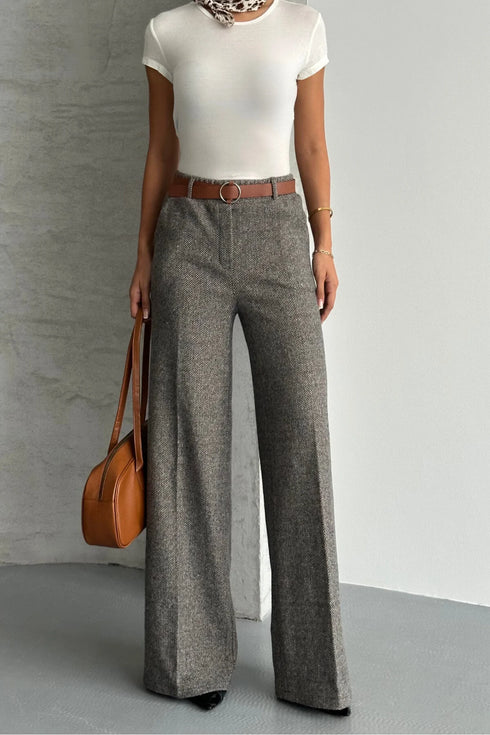 بنطلون نسائي خصر عالي