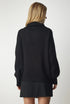 WOMEN BLACK KNITWEAR SWEATER