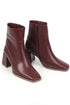 جزمة بكعب عالي لون بوردو