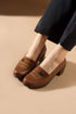 WOMEN'S HEEL SHOES - CAMEL