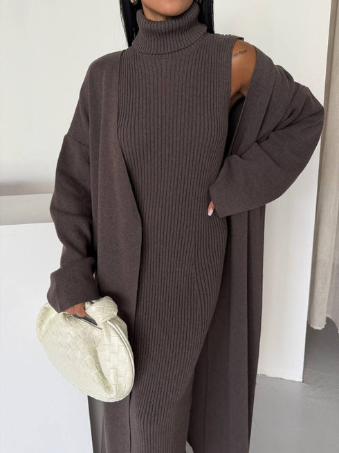 طقم صوف ناعم قطعتين