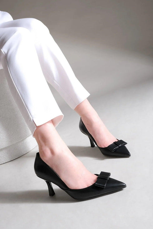 حذاء نسائي كعب عالي أسود