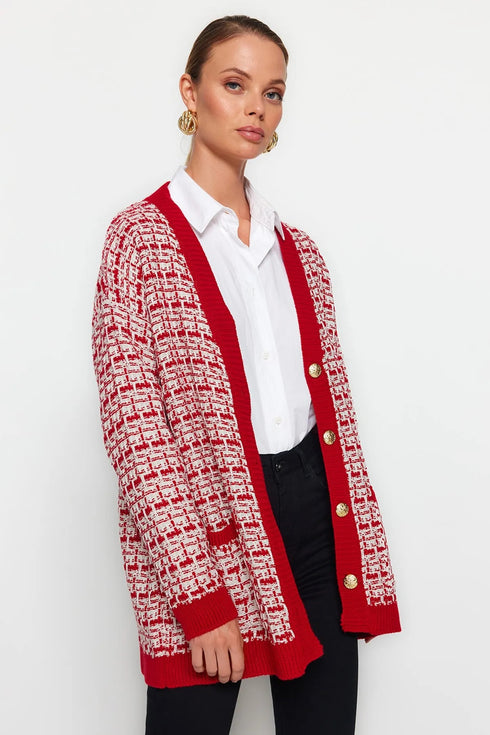 جرزة صوفية باللون الأحمر