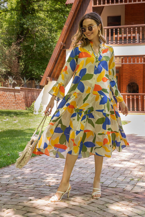 فستان مورد - بيج