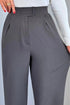بنطلون نسائي خصر عالي - لون رمادي