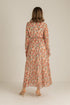 فستان ماكسي شيفون -وردي