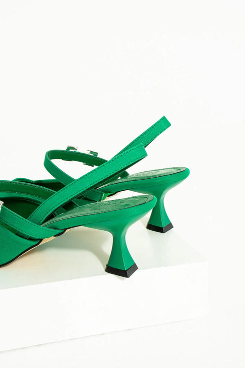 Women's Heeled Shoes Stiletto - Green