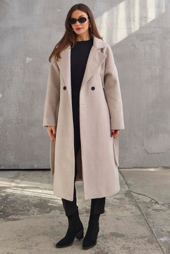 جكيت جوخ طويل - بيج