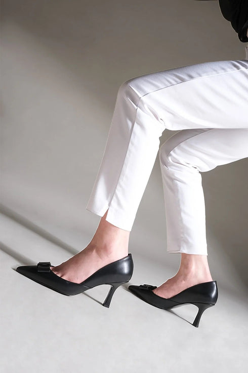 حذاء نسائي كعب عالي أسود