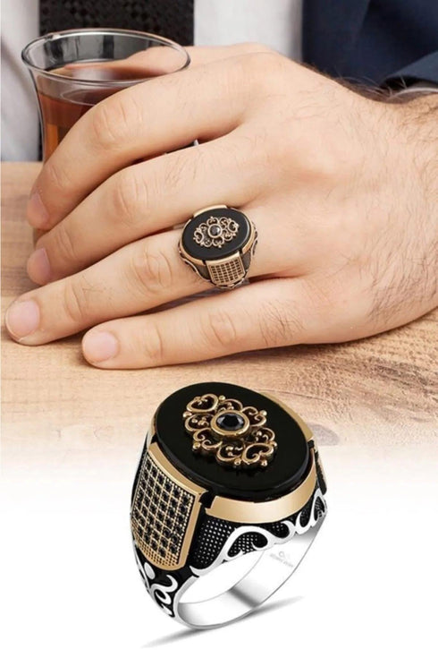 خاتم فضة رجالي