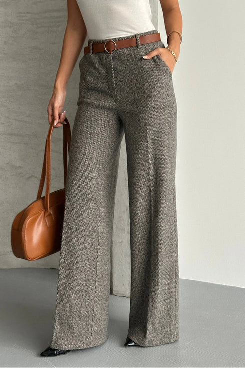 بنطلون نسائي خصر عالي