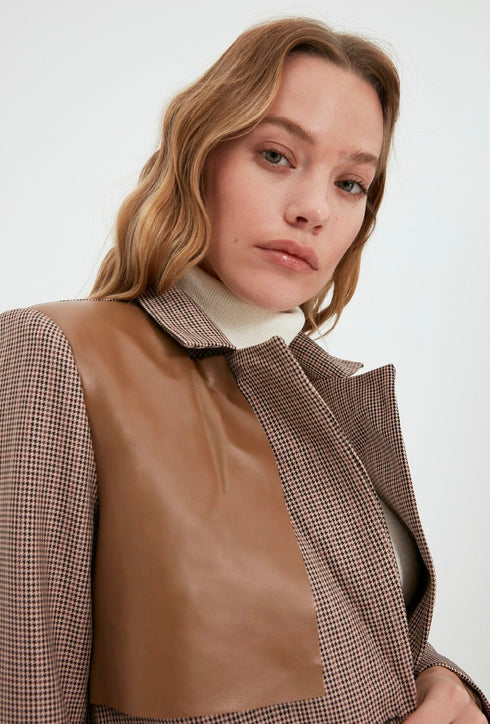 بليزر كاروهات مع حزام