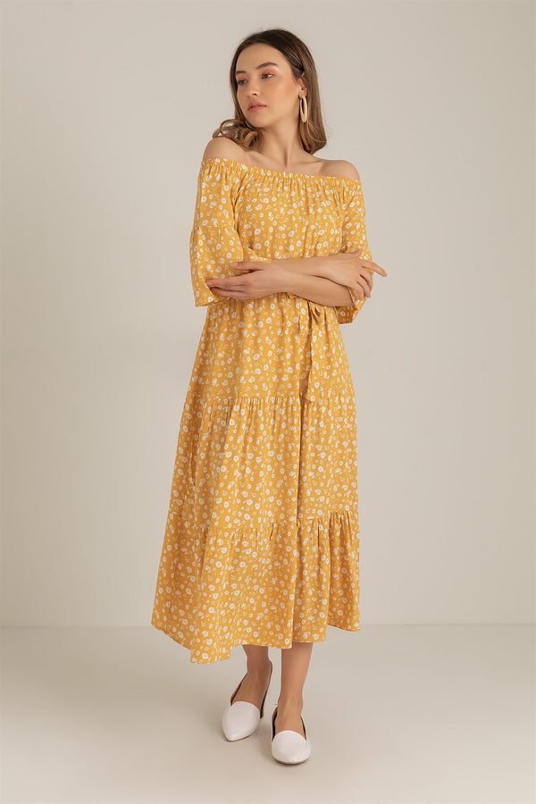 فستان - أصفر