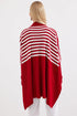 كنزة - تريكو مخططة لون أحمر