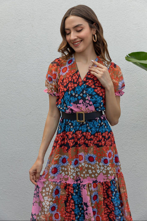 فستان نسائي- لون برتقالي