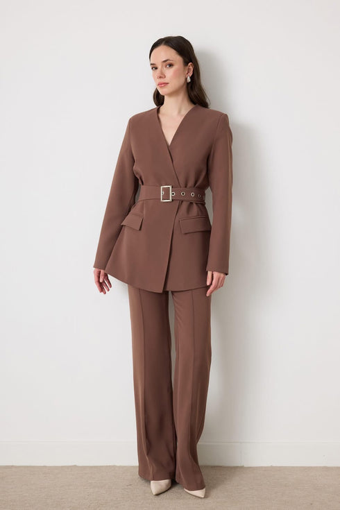 طقم رسمي لون موكا