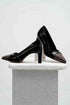 Black Snake Heeled Shoes