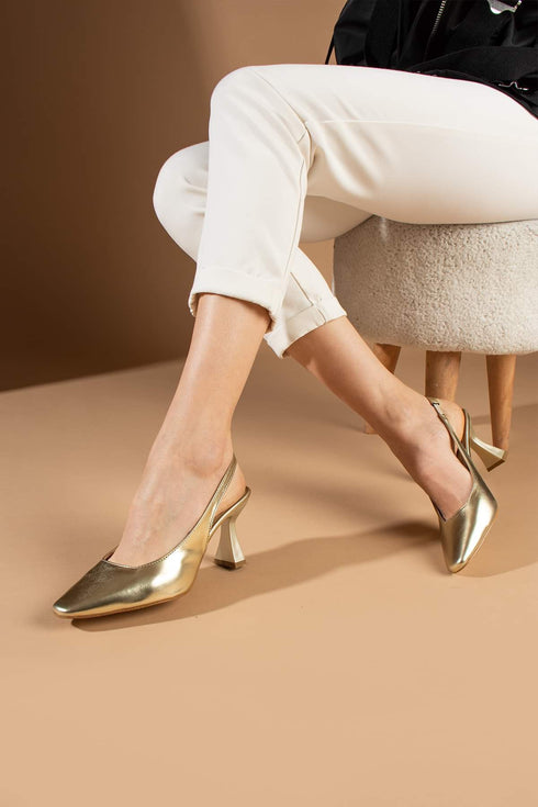 Gold Heeled Shoes