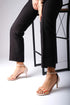 Bej Single Band Heeled Shoes