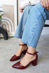 Women's Short Heels Burgundy