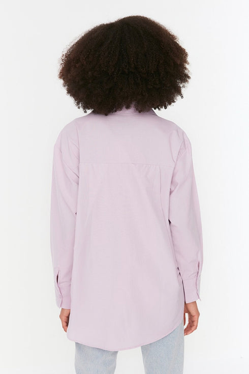 قميص اوفر سايز - بنفسجي