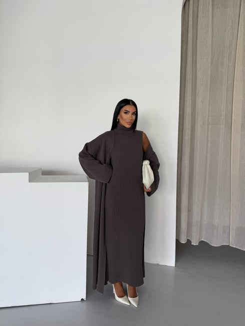 طقم صوف ناعم قطعتين