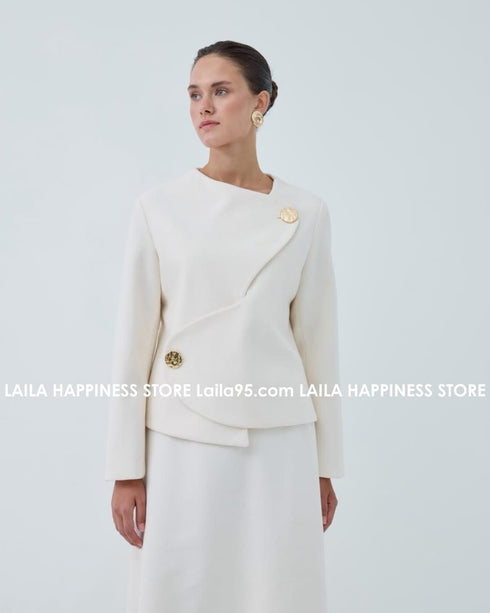 طقم جوخ قطعتين جكيت وتنورة