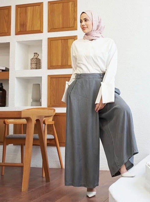 بنطلون دينيم واسع