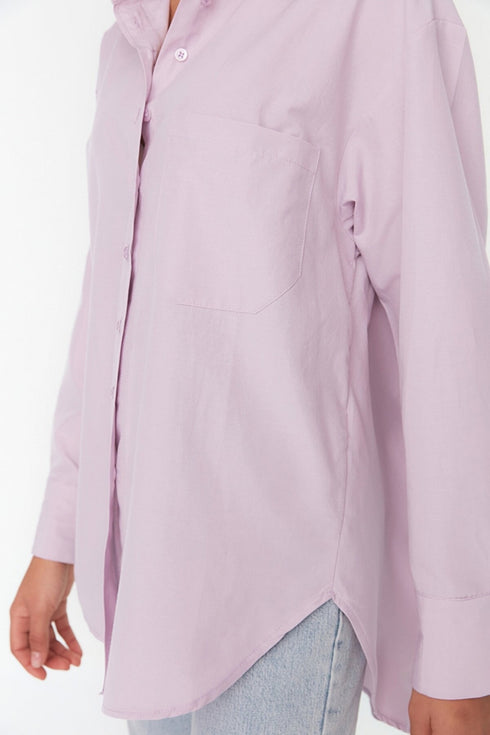 قميص اوفر سايز - بنفسجي