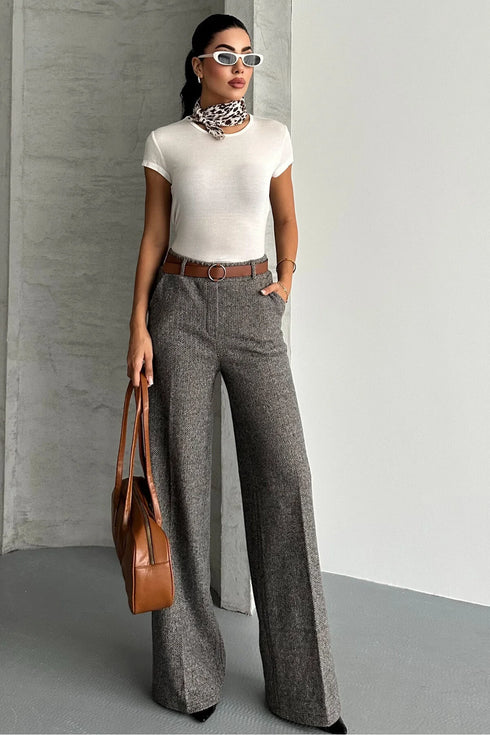 بنطلون نسائي خصر عالي