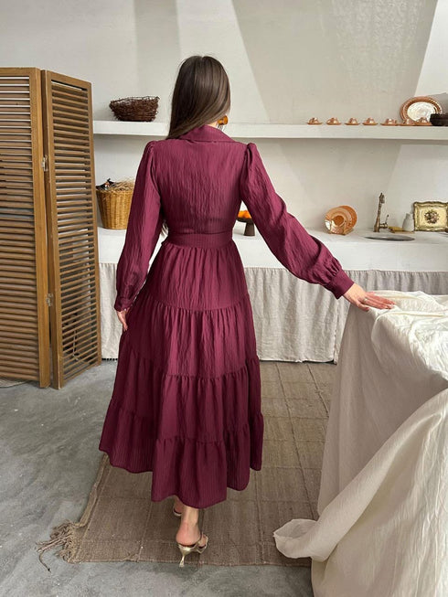 فستان - برغندي