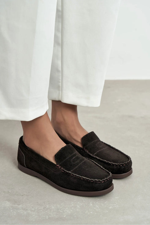 لوفر جلد طبيعي 100%