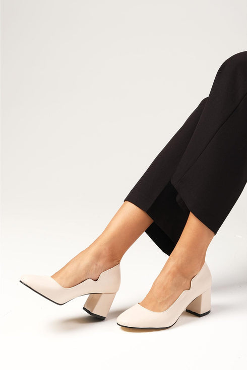 Beige Heeled Shoes