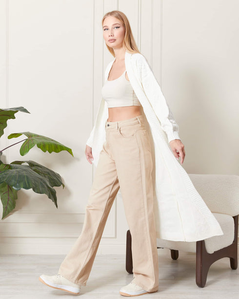 كارديغان طويل تريكو - ايكرو