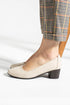BEIGE COLOR HEELED SHOES