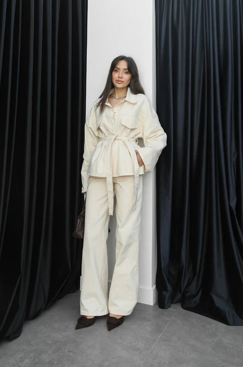 طقم جينز جكيت وبنطلون