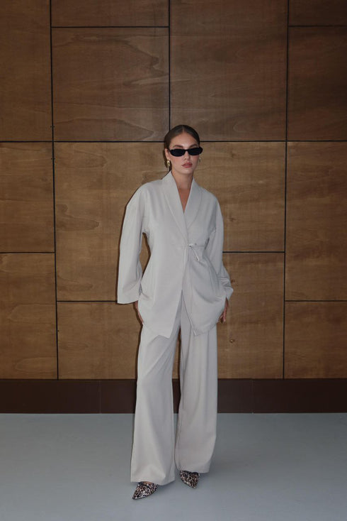 طقم كيمونو وبنطلون