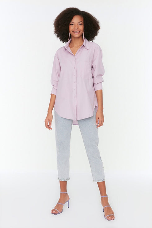 قميص اوفر سايز - بنفسجي