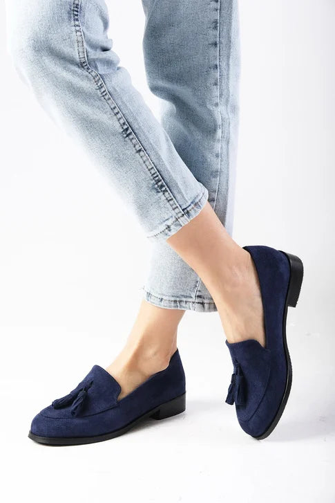 حذاء أوكسفورد بلون كحلي